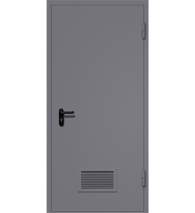 Техническая дверь в с вентиляционной решеткой глухая, фото 65